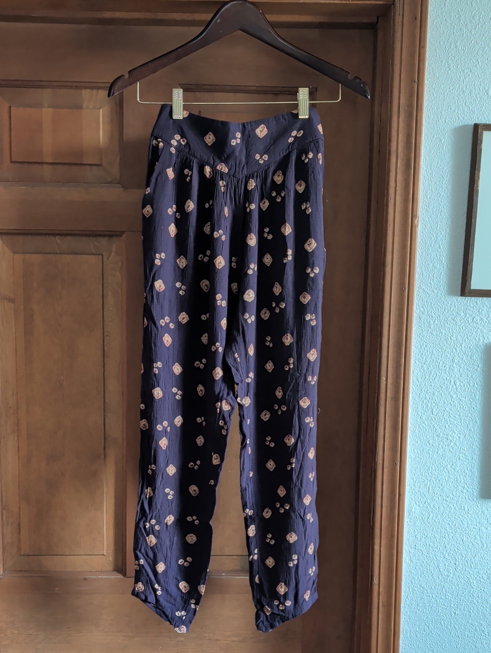 Billabong Women's Purple Print Harem Pants